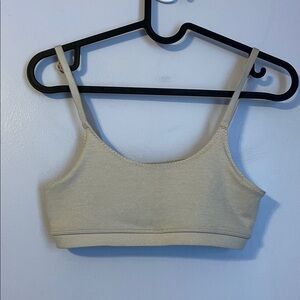 Ivivva by Lululemon Convertible Cream Tan Sports Bra size 12